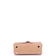 Picture of Aspinal of London Shoulder Bag Lottie in Neutral, Exotic Effect Leather