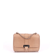 Picture of Aspinal of London Shoulder Bag Lottie in Neutral, Exotic Effect Leather