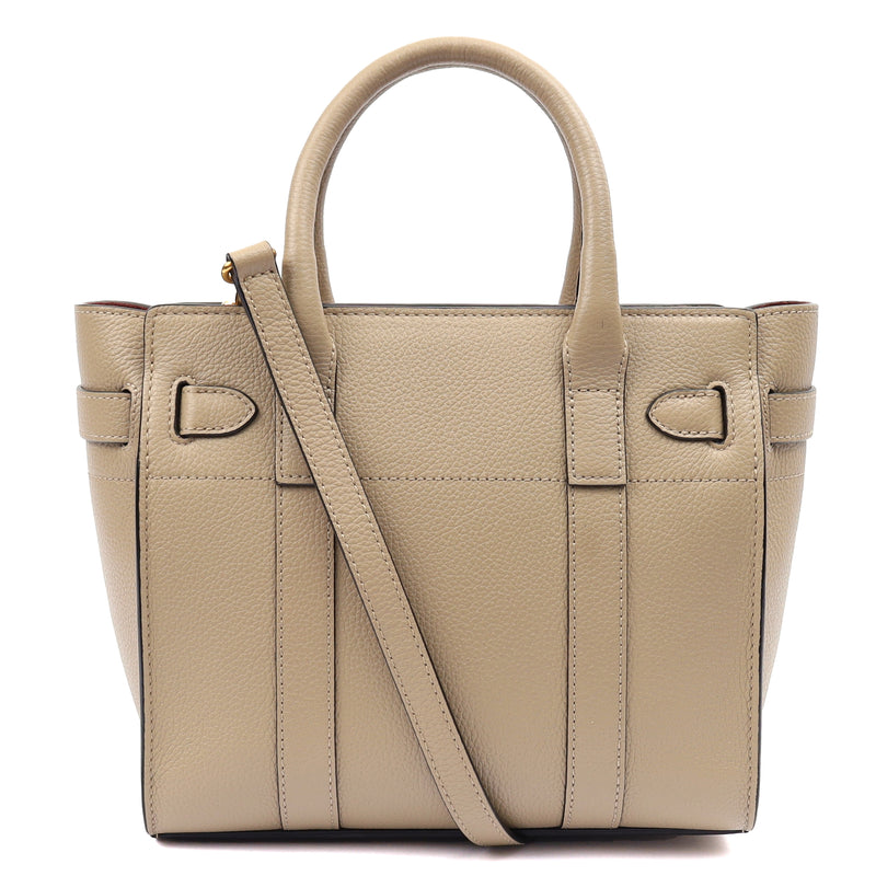 Picture of Mulberry Tote Zipped Bayswater - Mini in Clay, Calfskin Leather