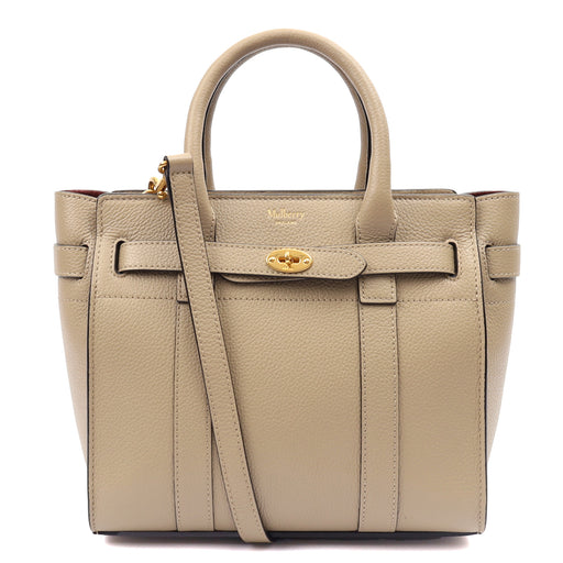Picture of Mulberry Tote Zipped Bayswater - Mini in Clay, Calfskin Leather