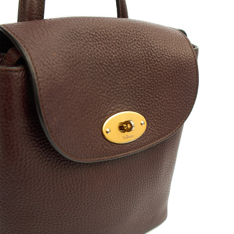 Picture of Mulberry Backpack Mini Bayswater in Oxblood, Calfskin Leather