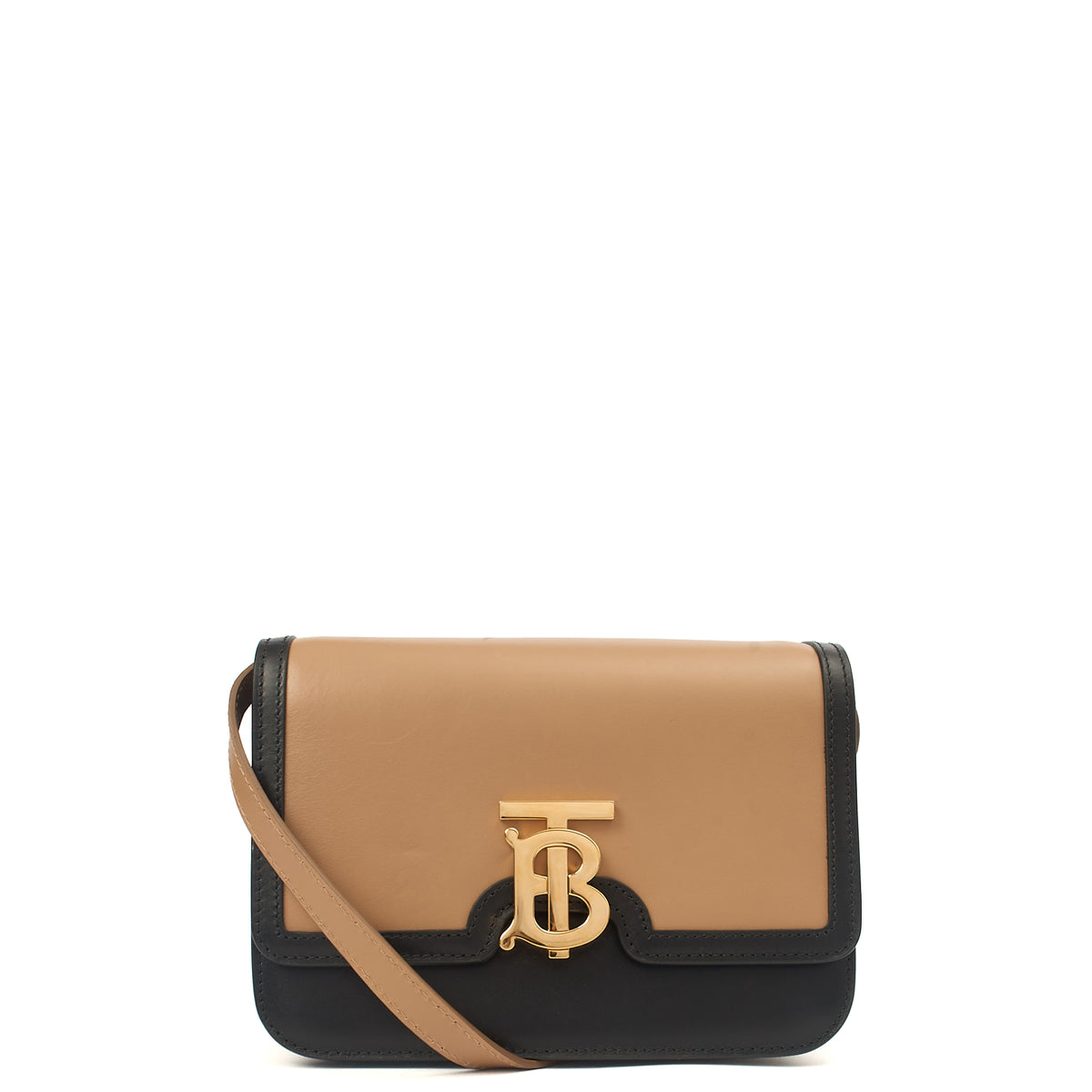 BURBERRY ショルダーバッグ ベージュ レザー TB Burberry Shoulder Bag TB Small Crossbody in Neutral, Leather | The