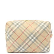 Picture of Burberry Cosmetic Bag Logo Print Zip Pouch in Neutral, invalid