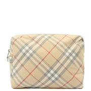 Picture of Burberry Cosmetic Bag Logo Print Zip Pouch in Neutral, invalid