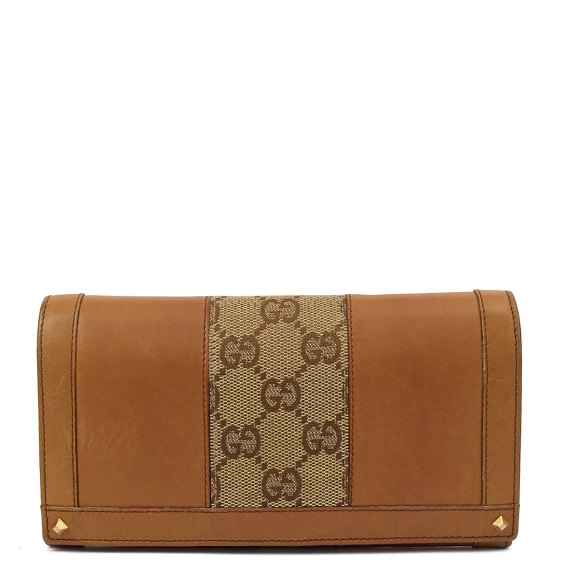 Picture of Gucci Purse Continental Wallet in Brown, Leather