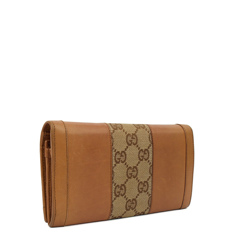Picture of Gucci Purse Continental Wallet in Brown, Leather