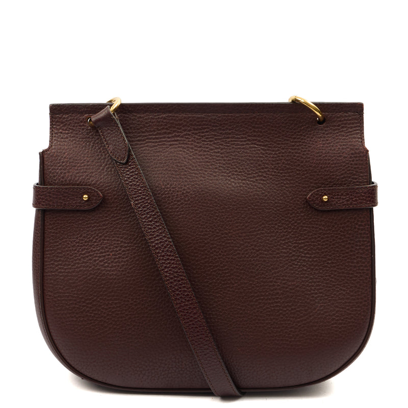 Picture of Mulberry Cross Body Amberley Satchel in Oxblood, Calfskin Leather