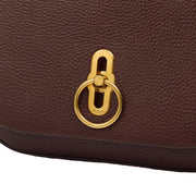 Picture of Mulberry Cross Body Amberley Satchel in Oxblood, Calfskin Leather