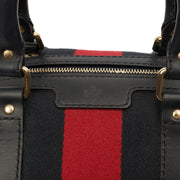 Picture of Gucci Top Handle Vintage Web Boston - Medium in invalid, GG Supreme Canvas