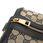 Picture of Gucci Top Handle Vintage Web Boston - Medium in invalid, GG Supreme Canvas