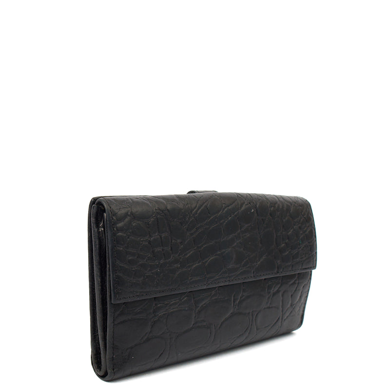 Picture of Mulberry Purse Wallet in Black, Exotic Effect Leather