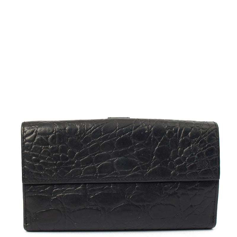 Picture of Mulberry Purse Wallet in Black, Exotic Effect Leather