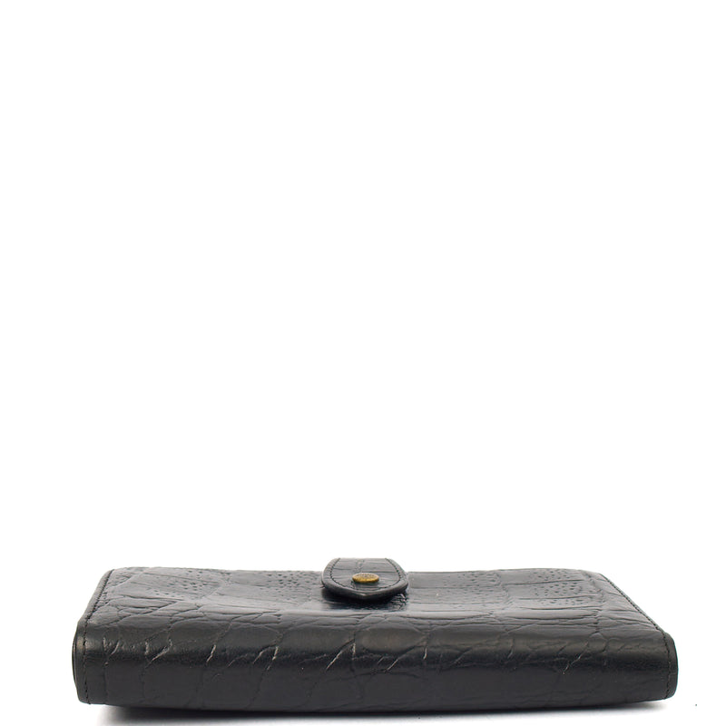 Picture of Mulberry Purse Wallet in Black, Exotic Effect Leather