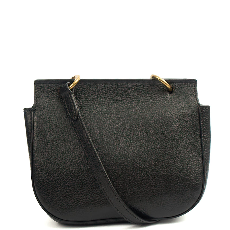 Picture of Mulberry Satchel Amberley Satchel - Mini in Black, Calfskin Leather