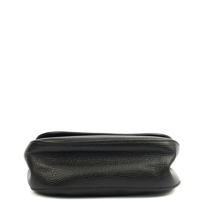 Picture of Mulberry Satchel Amberley Satchel - Mini in Black, Calfskin Leather