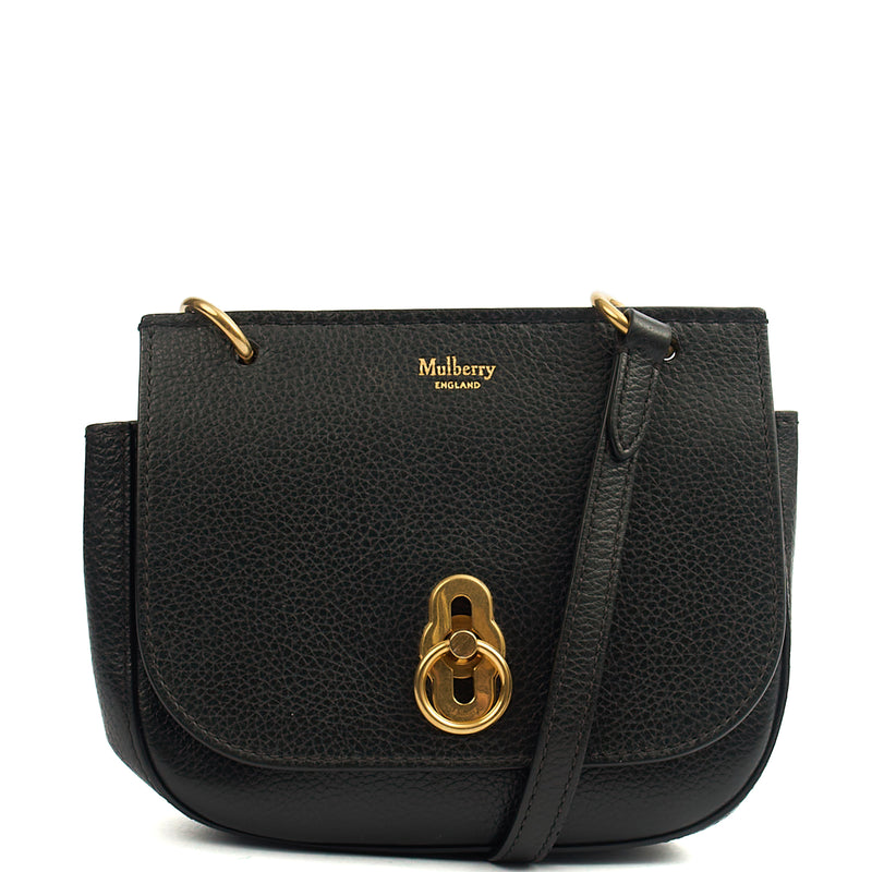 Picture of Mulberry Satchel Amberley Satchel - Mini in Black, Calfskin Leather