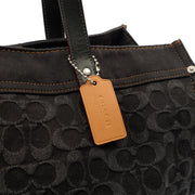 Picture of Coach Tote Field Tote in Black, Denim
