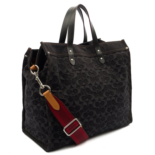 Picture of Coach Tote Field Tote in Black, Denim