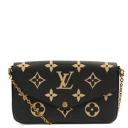 Picture of Louis Vuitton Cross Body Felicie Pochette in Black, Leather