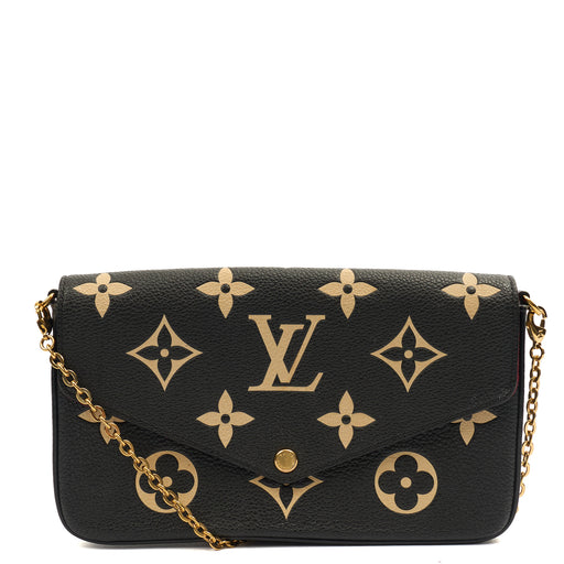 Picture of Louis Vuitton Cross Body Felicie Pochette in Black, Leather