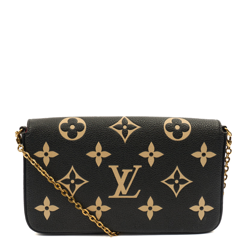 Picture of Louis Vuitton Cross Body Felicie Pochette in Black, Leather
