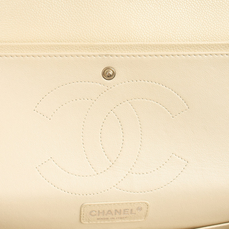 Picture of Chanel Shoulder Bag Classic Double Flap - Large in Neutral, Caviar Leather