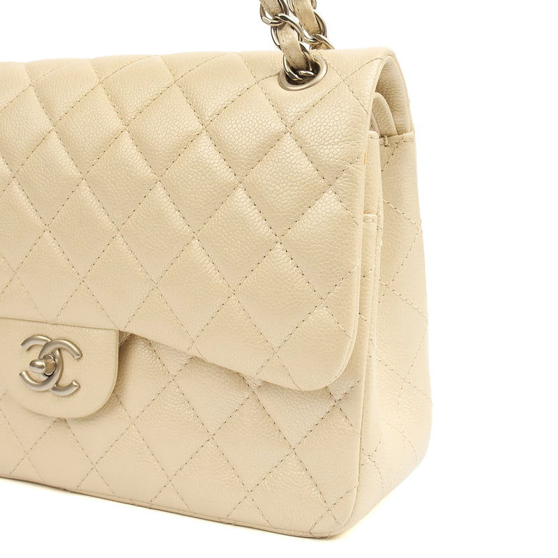Picture of Chanel Shoulder Bag Classic Double Flap - Large in Neutral, Caviar Leather