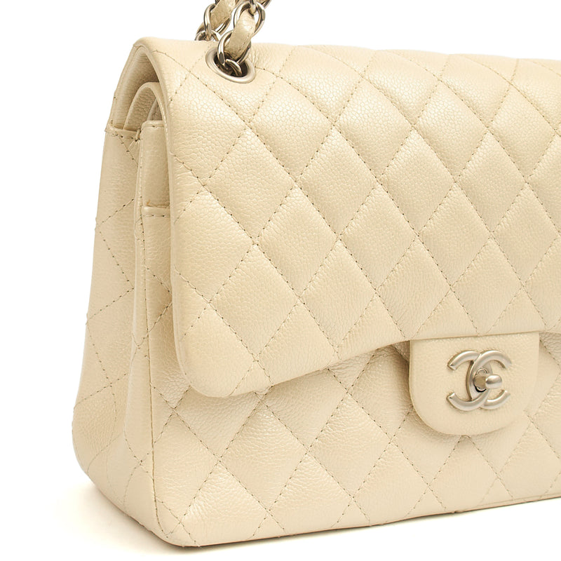 Picture of Chanel Shoulder Bag Classic Double Flap - Large in Neutral, Caviar Leather