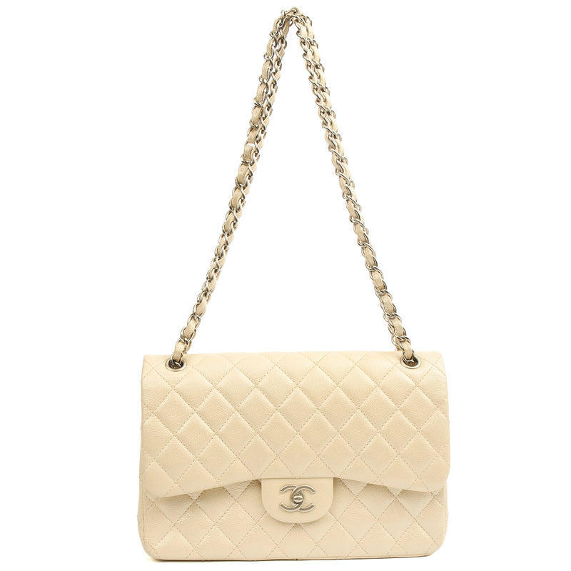 Picture of Chanel Shoulder Bag Classic Double Flap - Large in Neutral, Caviar Leather