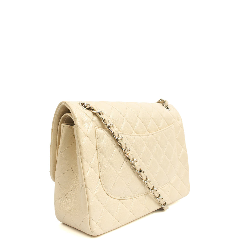 Picture of Chanel Shoulder Bag Classic Double Flap - Large in Neutral, Caviar Leather