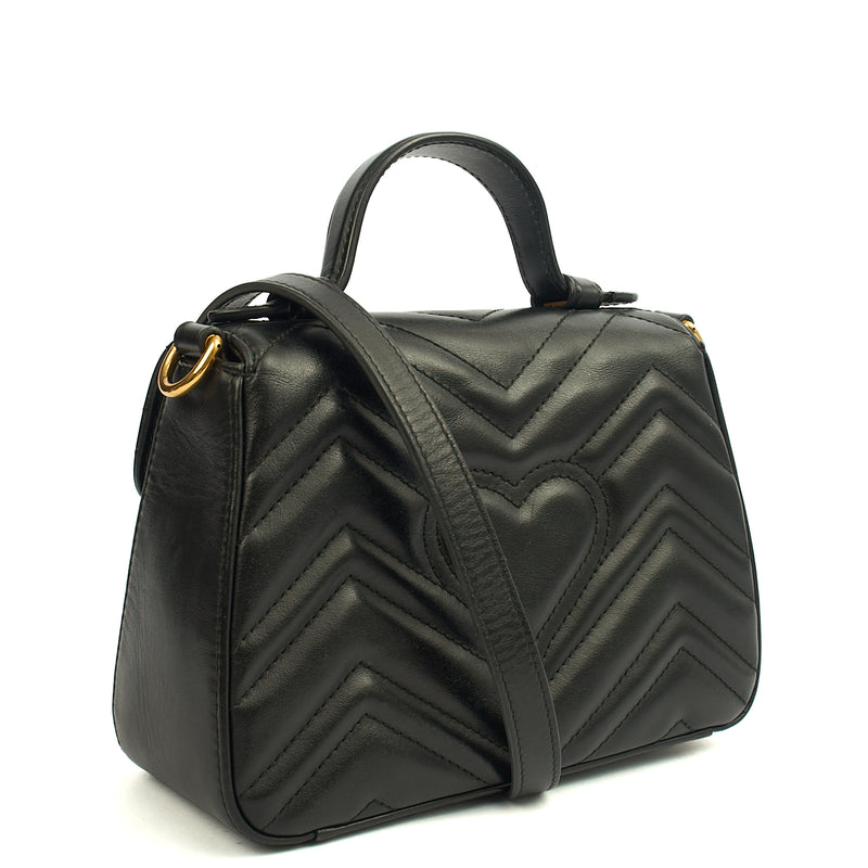 Picture of Gucci Top Handle GG Marmont Top Handle - Mini in Black, Leather