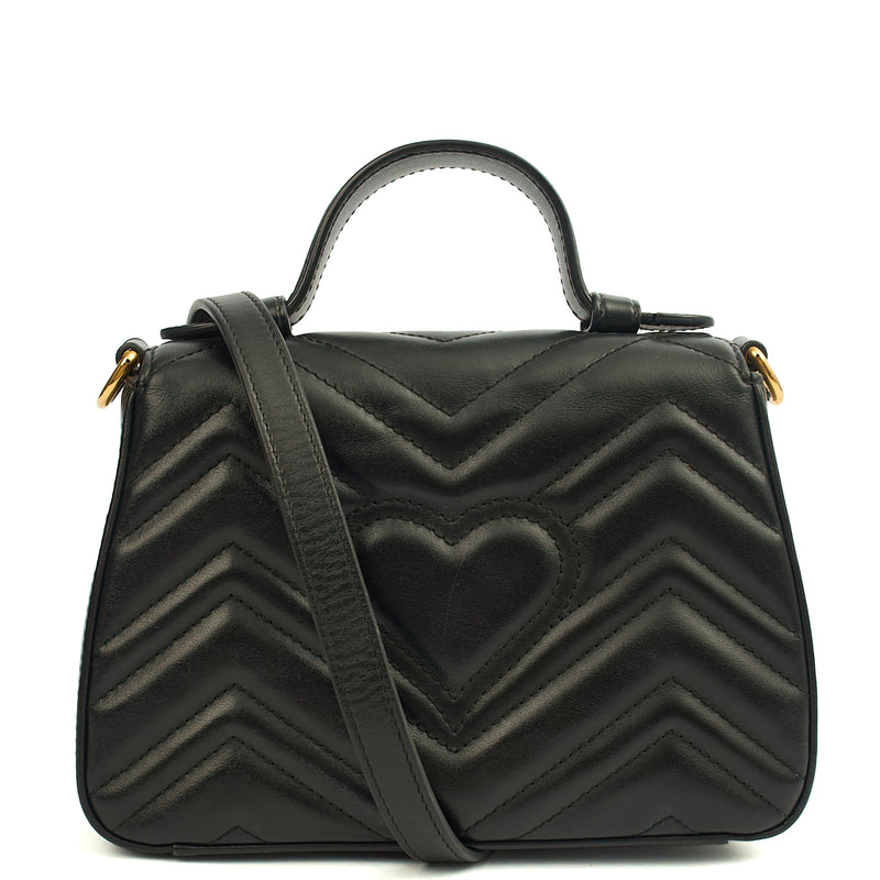 Picture of Gucci Top Handle GG Marmont Top Handle - Mini in Black, Leather