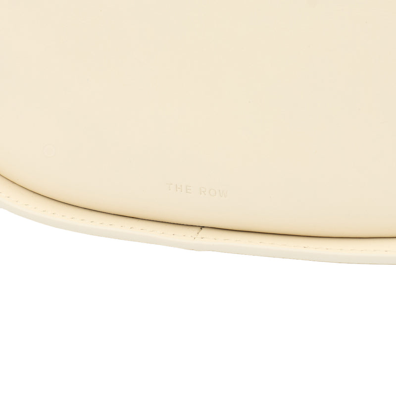 Picture of The Row Shoulder Bag The Half Moon in White, Leather