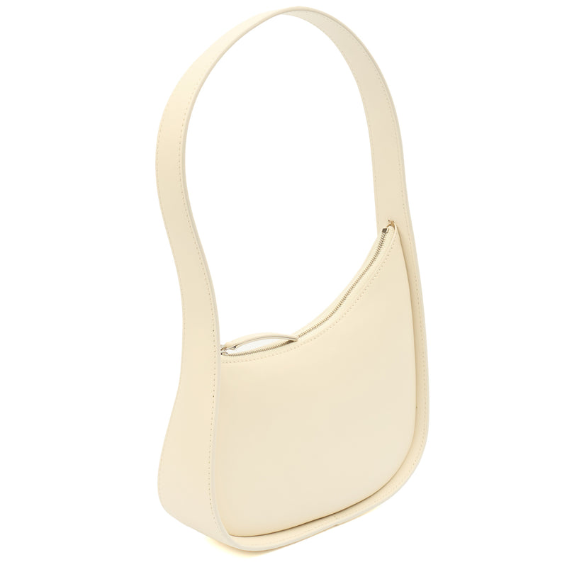 Picture of The Row Shoulder Bag The Half Moon in White, Leather