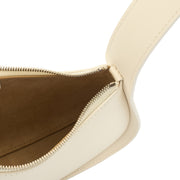 Picture of The Row Shoulder Bag The Half Moon in White, Leather