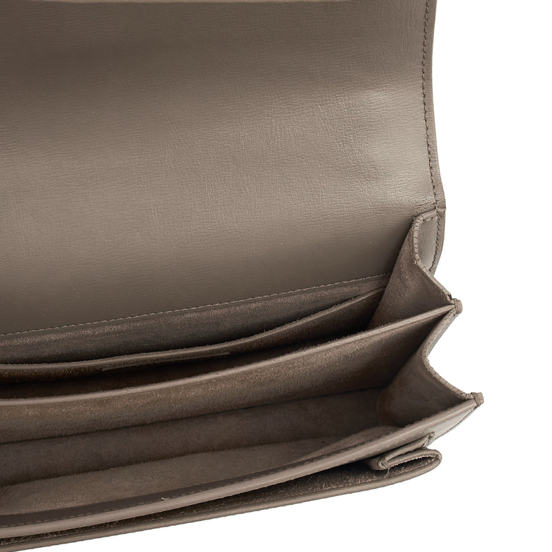 Picture of Saint Laurent Shoulder Bag Sunset - Medium in Grey, Leather