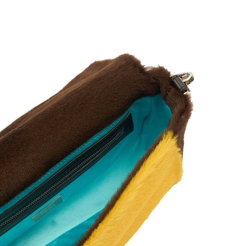 Picture of Fendi Shoulder Bag Baguette in Yellow, Fur