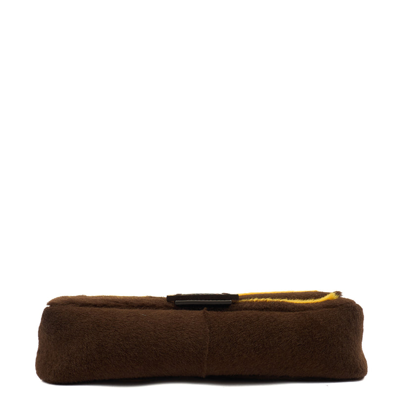 Picture of Fendi Shoulder Bag Baguette in Yellow, Fur