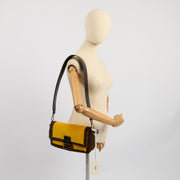Picture of Fendi Shoulder Bag Baguette in Yellow, Fur