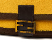 Picture of Fendi Shoulder Bag Baguette in Yellow, Fur