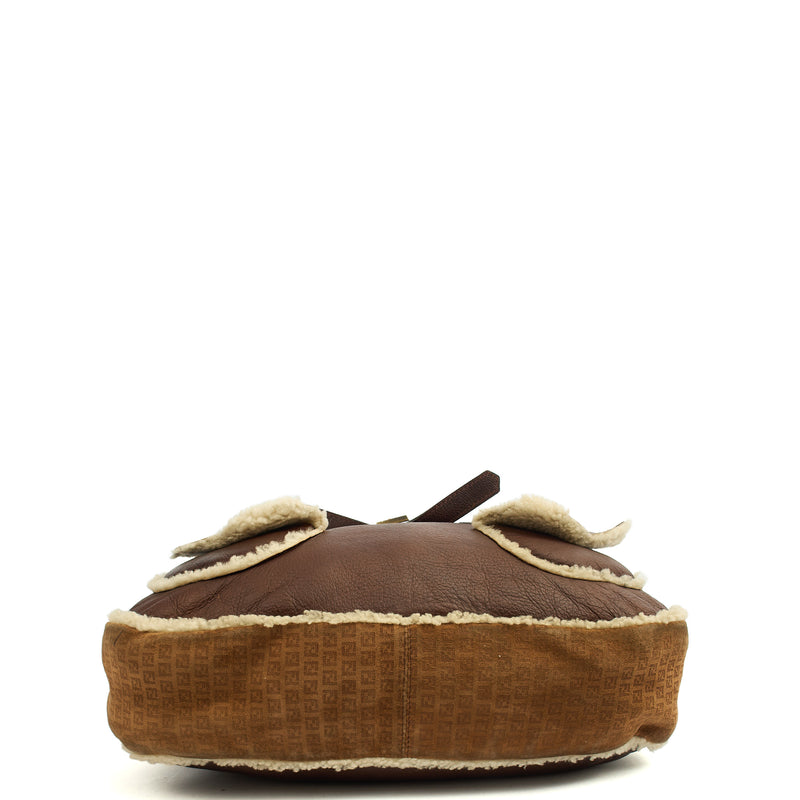 Fendi Tote Vintage Hobo in Brown, Fabric