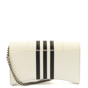 Picture of Balenciaga Cross Body Hourglass Wallet on Chain in White, Leather