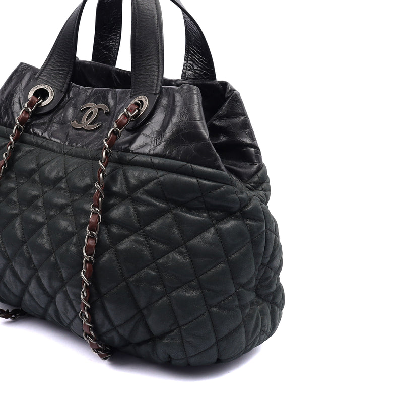 Picture of Chanel Shoulder Bag Bubble Tote in Green, Nubuck