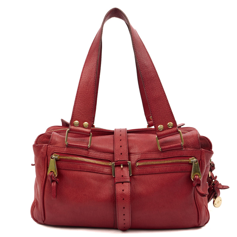 Picture of Mulberry Shoulder Bag Mabel  in Lipstick Red, Calfskin Leather