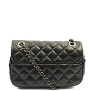 Picture of Chanel Cross Body Flap Bag in Black, Calfskin Leather