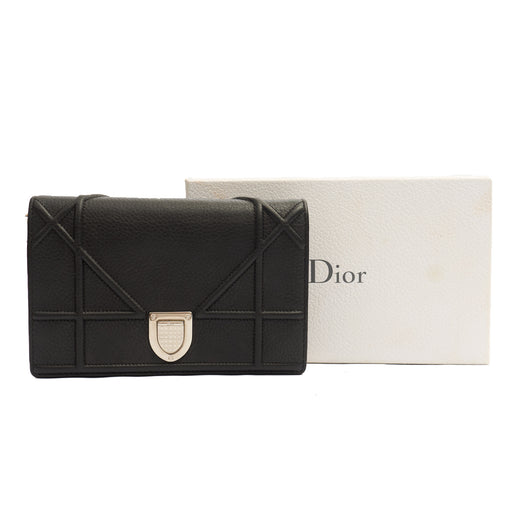 Picture of Christian Dior Cross Body Diorama WOC in Black, Leather