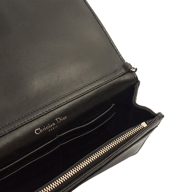 Picture of Christian Dior Cross Body Diorama WOC in Black, Leather