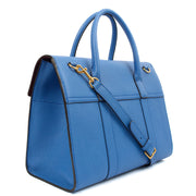 Picture of Mulberry Tote Bayswater with Strap in Blue, Leather