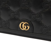 Picture of Gucci Cross Body Wallet On Chain  in Black, Leather