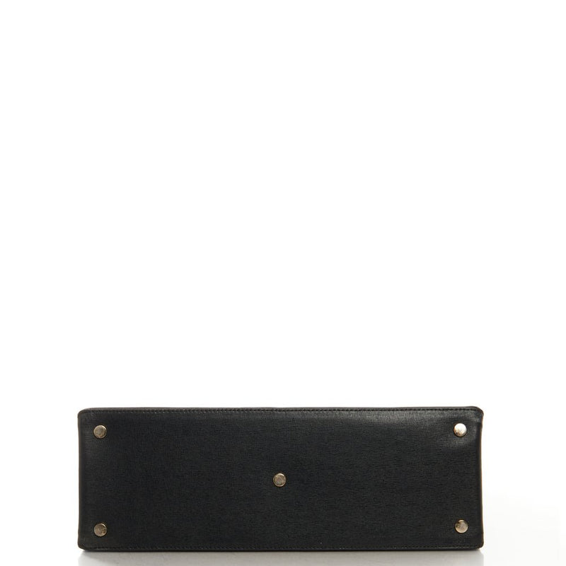 Picture of Aspinal of London Tote Editors Bag- Medium in Black, Leather